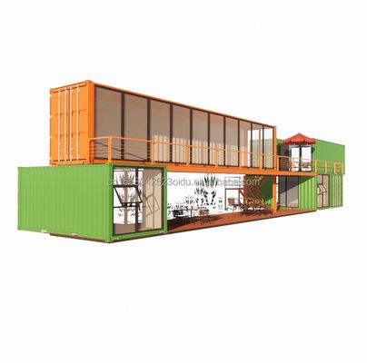 Modulaire kleine kit hut Residentiële container huisvesting Hoofdstructuur gegalvaniseerde stalen vierkant buizen