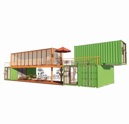 Modulaire kleine kit hut Residentiële container huisvesting Hoofdstructuur gegalvaniseerde stalen vierkant buizen