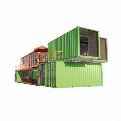 Modulaire kleine kit hut Residentiële container huisvesting Hoofdstructuur gegalvaniseerde stalen vierkant buizen