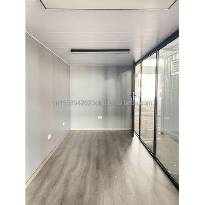 Gepersonaliseerde kleur 20ft Prefab Container huis met keuken en een slaapkamer voor Hotel Aluminium Alloy Windows
