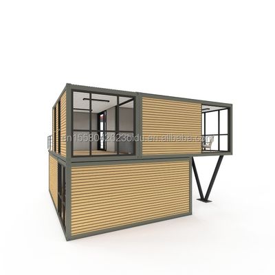 Gegalvaniseerde stalen vierkante buizen structuur scheepvaartcontainer bar met raam aluminium legering ramen