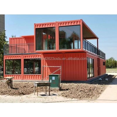 Prefabricated Steel Structure Container Restaurant Keuken Slaapkamer met Aluminium Alloy Vensters en Groot Venster Ontwerp