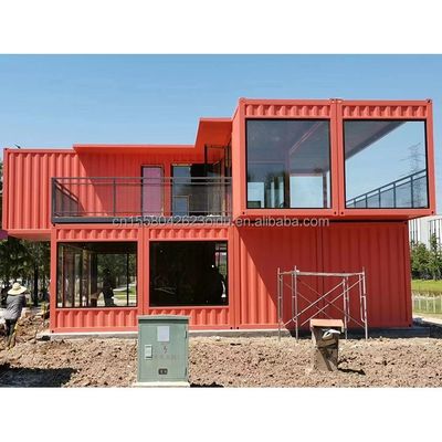 Prefabricated Steel Structure Container Restaurant Keuken Slaapkamer met Aluminium Alloy Vensters en Groot Venster Ontwerp