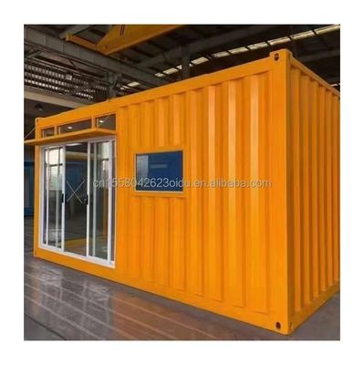 Gegalvaniseerde stalen vierkante buizen Hoofdstructuur 20ft Prefab huizen Moderne container Draagbare flat pack Woonhuis voor hotel
