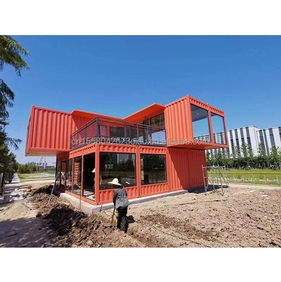 Prefabricated Steel Structure Container Restaurant Keuken Slaapkamer met Aluminium Alloy Vensters en Groot Venster Ontwerp
