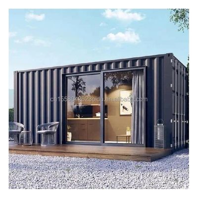Gegalvaniseerde stalen vierkante buizen Hoofdstructuur 20ft Prefab huizen Moderne container Draagbare flat pack Woonhuis voor hotel
