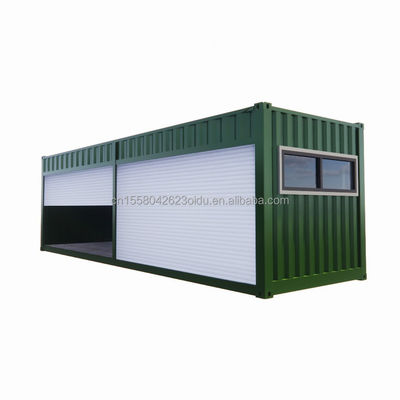 20ft geprefabriceerde platte verpakkingsmodule Huis Garage Berging Booth Containerhuis met moderne eenvoudige ontwerp stijl