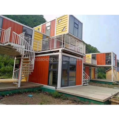 Prefabricated Steel Structure Container Restaurant Keuken Slaapkamer met Aluminium Alloy Vensters en Groot Venster Ontwerp