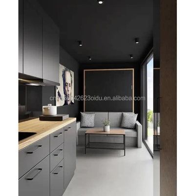 Gegalvaniseerde stalen vierkante buizen Hoofdstructuur 20ft Prefab huizen Moderne container Draagbare flat pack Woonhuis voor hotel