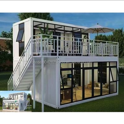 Gegalvaniseerde stalen buigbare prefab container werkers slaapkamer met 50/75/100mm wave sandwich paneel muur