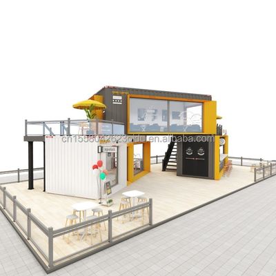 Aluminium Alloy Windows 20ft 40ft Prefab Mobile Shipping Bar Koffietentjes Restaurant Container Modulair Huis Huis