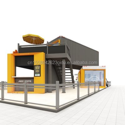 Aluminium Alloy Windows 20ft 40ft Prefab Mobile Shipping Bar Koffietentjes Restaurant Container Modulair Huis Huis