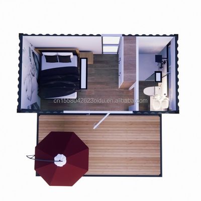 Snel bouwen Kleine woning Containerwoningen Moderne ontwerp stijl Prefab huizen voor één slaapkamer één badkamer Living oplossing