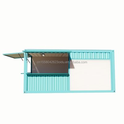 Gepersonaliseerde kleur Pop-up Shop Container Coffee Shop/Bar/Fast-food in 20ft Flat Packaging voor supermarktpromotie