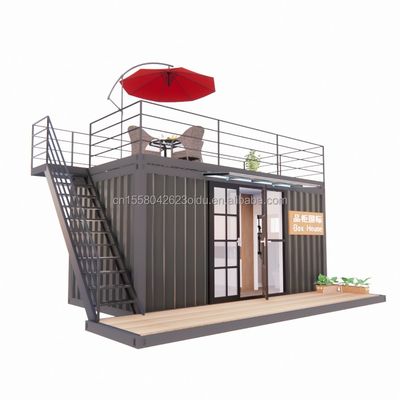 Modern ontwerp 20ft of 40ft Draagbare scheepvaartcontainer Kledingwinkel Prefab Mobiele winkel Winkelhuis voor detailhandel