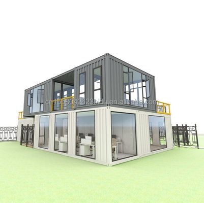 Gegalvaniseerde stalen vierkantbuizen Hoofdstructuur voor aangepaste hotelcontainerhuisontwerp en -constructie