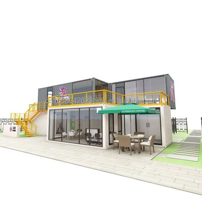 Gegalvaniseerde stalen vierkantbuizen Hoofdstructuur voor aangepaste hotelcontainerhuisontwerp en -constructie