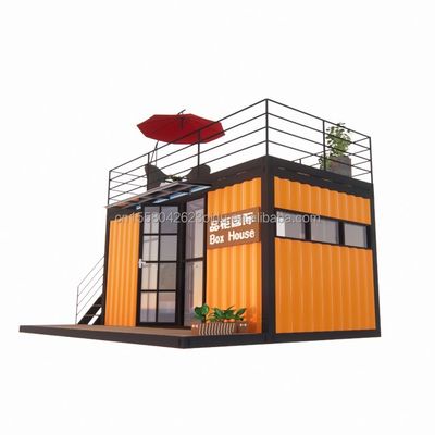 Hotel 20 voet Draagbare container Kledingwinkel Prefab Cafe Mobiele winkel Warehouse
