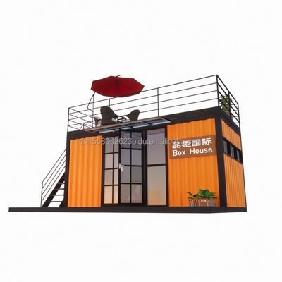 Hotel 20 voet Draagbare container Kledingwinkel Prefab Cafe Mobiele winkel Warehouse