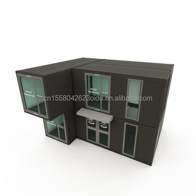 50/75/100mm Wave Sandwich Panel Wanden Modulaire container Prefab kantoor voor moderne en flexibele werkplekken