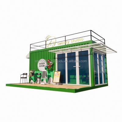 50/75/100mm Wave Sandwich Panel Muur 20ft Draagbare Container Kledingwinkel Prefab Mobile Store Pop Up Retail Store