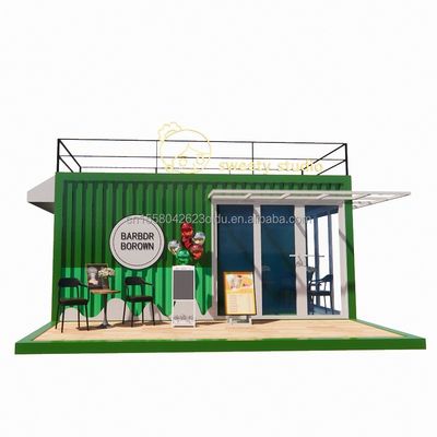 50/75/100mm Wave Sandwich Panel Muur 20ft Draagbare Container Kledingwinkel Prefab Mobile Store Pop Up Retail Store