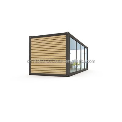 Mobiele en draagbare prefab pakhuis 20ft Container kantoor met 50/75/100mm Wave Sandwich Panel muur