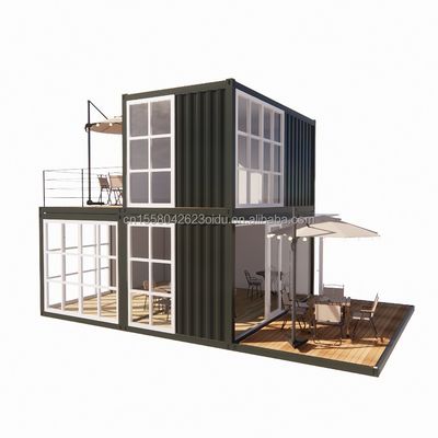 20ft prefab verzending kleine huizen container huis verhuisbaar prefab huis voor winkel in Chinese design stijl