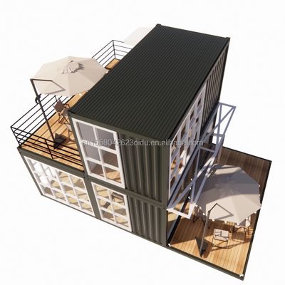 20ft prefab verzending kleine huizen container huis verhuisbaar prefab huis voor winkel in Chinese design stijl