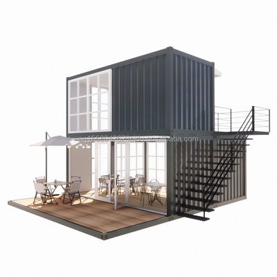 20ft prefab verzending kleine huizen container huis verhuisbaar prefab huis voor winkel in Chinese design stijl