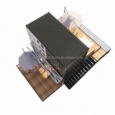 20ft prefab verzending kleine huizen container huis verhuisbaar prefab huis voor winkel in Chinese design stijl