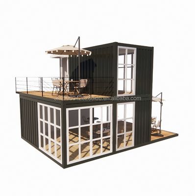 20ft prefab verzending kleine huizen container huis verhuisbaar prefab huis voor winkel in Chinese design stijl
