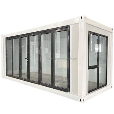 Gepersonaliseerde kleur 20ft Living Container Home Prefabricated Tiny House met gegalvaniseerde stalen vierkantbuizen en modulair ontwerp
