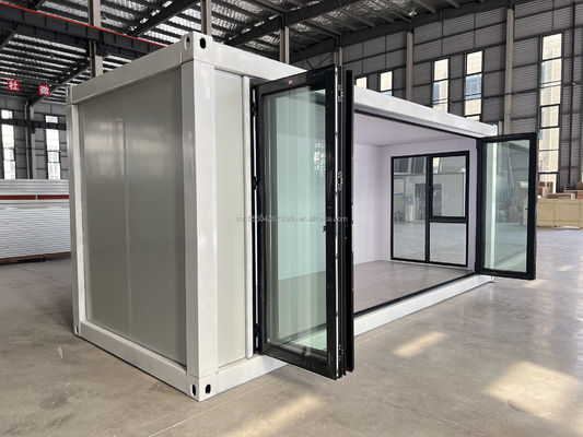 Gepersonaliseerde kleur 20ft Living Container Home Prefabricated Tiny House met gegalvaniseerde stalen vierkantbuizen en modulair ontwerp