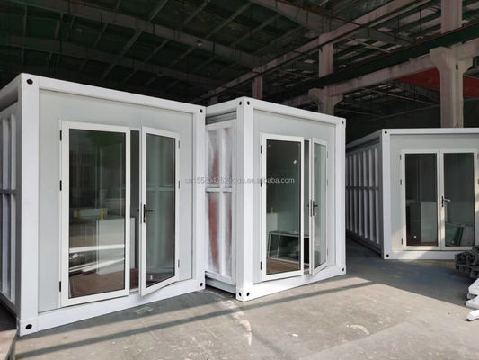 Gepersonaliseerde kleur 20ft Living Container Home Prefabricated Tiny House met gegalvaniseerde stalen vierkantbuizen en modulair ontwerp