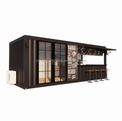 20ft Container Store Kiosk Aanpasbare kleur Container Huizen voor mobiele Container Coffee Bar
