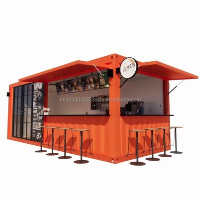 20ft Container Store Kiosk Aanpasbare kleur Container Huizen voor mobiele Container Coffee Bar