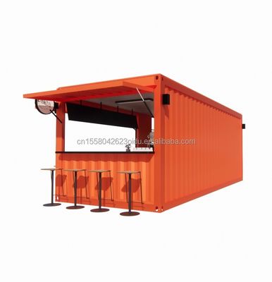 20ft Container Store Kiosk Aanpasbare kleur Container Huizen voor mobiele Container Coffee Bar