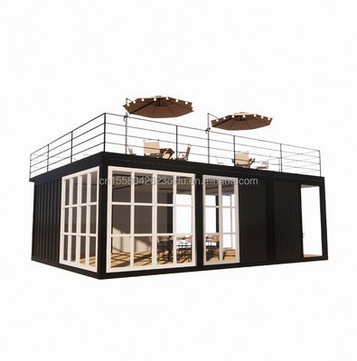 Customized Color Container Bar Coffee Shop met Chinese design stijl en 20 voet prefab Container