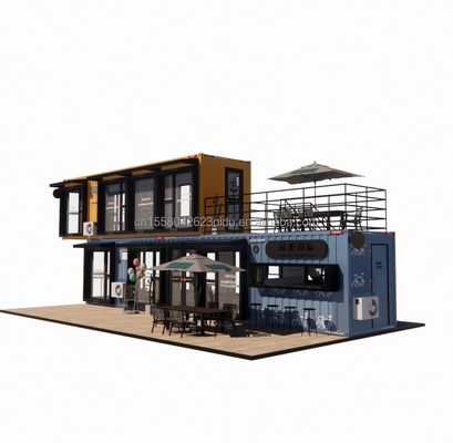 Gegalvaniseerde stalen buigcontainer ontwerp koffiebar huis mobiele winkel container restaurant