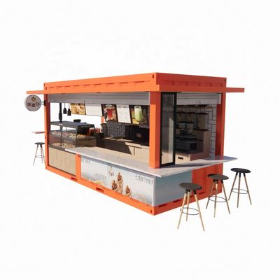 20ft of 40ft Commerciële Outdoor Shipping Container Cafe Bar Makkelijk te installeren Modern Design Steel House Flat Pack Container Beste