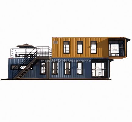 Gegalvaniseerde stalen buigcontainer ontwerp koffiebar huis mobiele winkel container restaurant