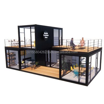 Gepersonaliseerde kleur Luxe Modulair Huis Container Staal Residentieel Prefab Villa Prefab Huis Huizen voor winkel