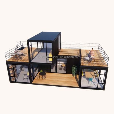Gepersonaliseerde kleur Luxe Modulair Huis Container Staal Residentieel Prefab Villa Prefab Huis Huizen voor winkel