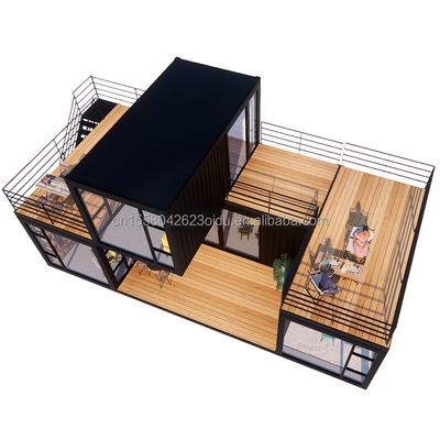 Gepersonaliseerde kleur Luxe Modulair Huis Container Staal Residentieel Prefab Villa Prefab Huis Huizen voor winkel