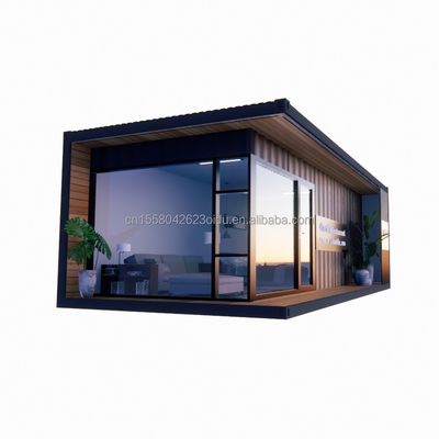 Containerhuizen Prefabricated Houses Customized Color Houten glas Zonnekamer Huis Prefab Containerhuizen