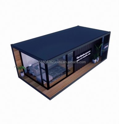 Containerhuizen Prefabricated Houses Customized Color Houten glas Zonnekamer Huis Prefab Containerhuizen