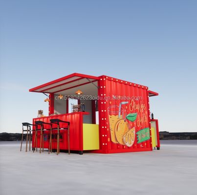 Moderne ontwerp op maat Kleur Opvouwbare Verplaatsbare Container Vlak pak voor Koffiewinkel Restaurant Huis Modulaire Keuken