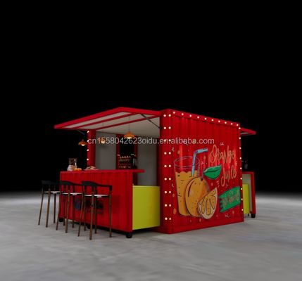 Moderne ontwerp op maat Kleur Opvouwbare Verplaatsbare Container Vlak pak voor Koffiewinkel Restaurant Huis Modulaire Keuken
