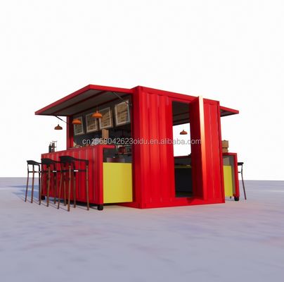 Moderne ontwerp op maat Kleur Opvouwbare Verplaatsbare Container Vlak pak voor Koffiewinkel Restaurant Huis Modulaire Keuken